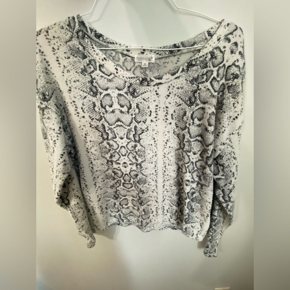 Orange Kiss Snakeskin fleece longsleeve